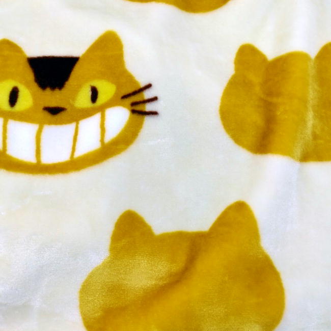 となりのトトロ ネコバスシルエット 毛布 シン...の紹介画像3