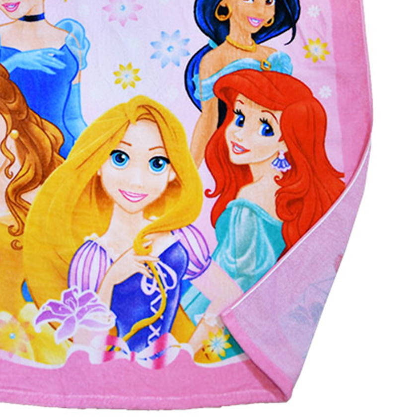 お昼寝ケット プリンセス フラワーズリボン タオルケット 丸眞 子供用 85×115cm ディズニー キャラクター グッズ 制菌加工 ブランケット [3]