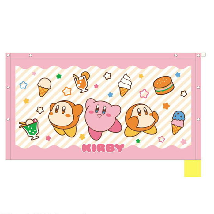ashop03のラップタオル 星のカービィ くいしんぼうカービィとフレンズ 60cm丈 巻きタオル 任天堂 キャラクター プールタオル 丸眞 ピンク｜アングル2