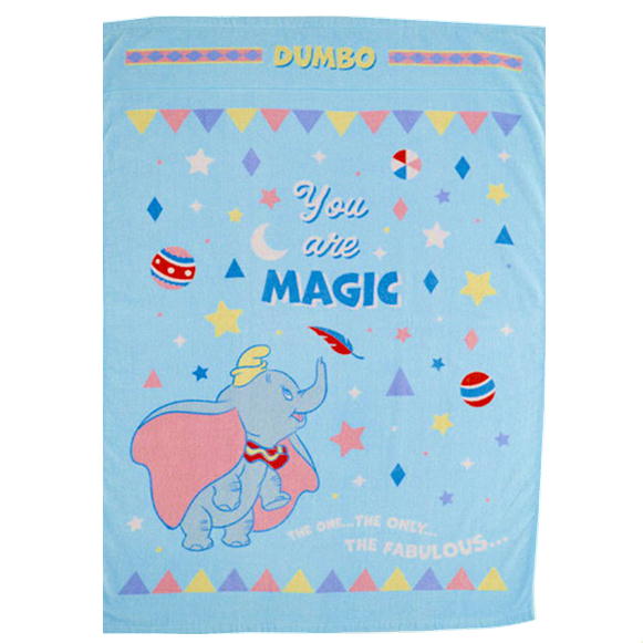お昼寝ケット ダンボ カラフルマジック タオルケット 子供用 丸眞 85×115cm ディズニー キャラクター グッズ 制菌加工 ブランケット [2]
