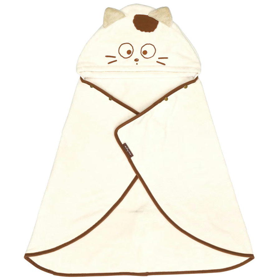 Rakuten - タマ＆フレンズ バスポンチョ フード付き スケーター BPO1 吸水速乾 108×92cm うちのタマしりませんか キッズ 子供 湯上がり タオル