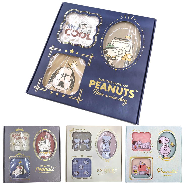 メモ帳 スヌーピー BOX入りメモ snoopy キャラクター レトロアメリカン ナチュラルピーナッツ ガーリー コスチューム カミオジャパン 卓上 スタンド
