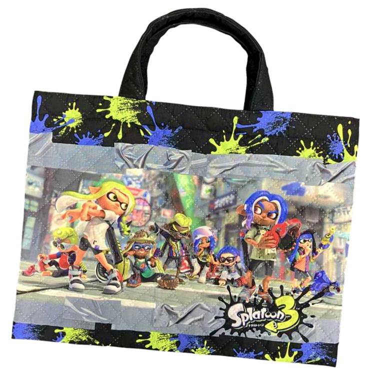 樂天商城 - スプラトゥーン3 レッスンバッグ キルト サンアート SPT-1195 お稽古バッグ 任天堂ゲーム キャラクター おけいこバッグ 習い事バッグ キッズ 小学校 男の子 体操服入れ キルティング