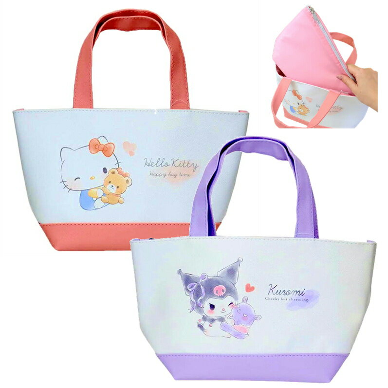 保冷バッグ 2WAY サンリオ キャラクター 保冷ポーチ ランチバッグ カミオジャパン トートバッグ ハローキティ クロミ 2重ポーチのサムネイル