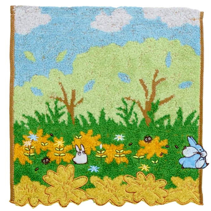 となりのトトロ タオルハンカチ くすの木の下で 25×25cm スタジオジブリ グッズ キ...