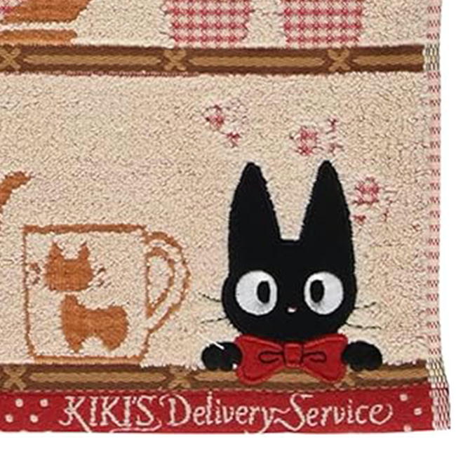 ashop03の魔女の宅急便 フェイスタオル シェルフ ジジ 丸眞 34×80cm スタジオジブリ グッズ キャラクター タオル アップリケ 刺しゅう｜アングル3