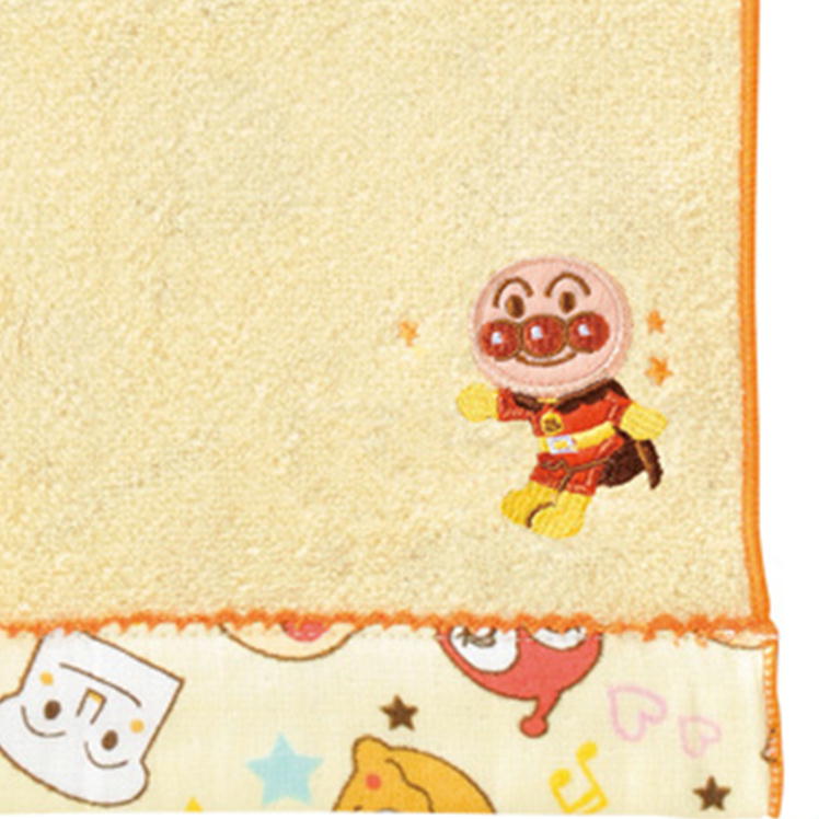 アンパンマン ウォッシュタオル みんなのともだち ガーゼ ハンドタオル 丸眞 34×36cm キャラクター グッズ あんぱんまん タオル