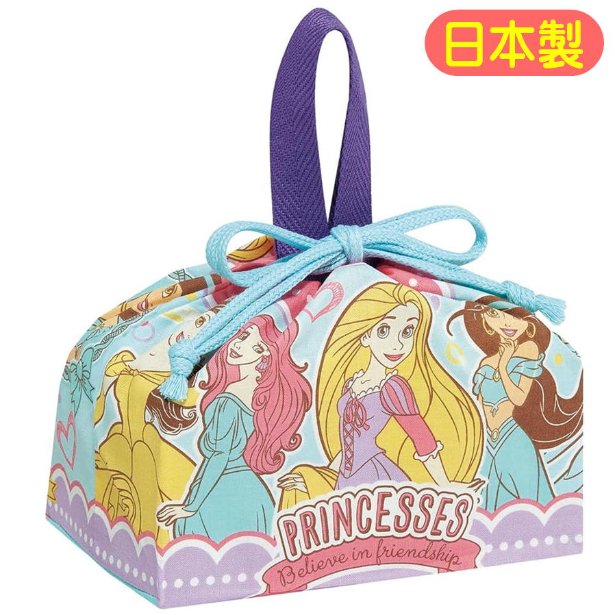 樂天商城 - ランチ巾着 プリンセス KB7 スケーター 24 日本製 ディズニー キャラクター お弁当袋 巾着 巾着袋 子供 ランチ袋 女の子 女子