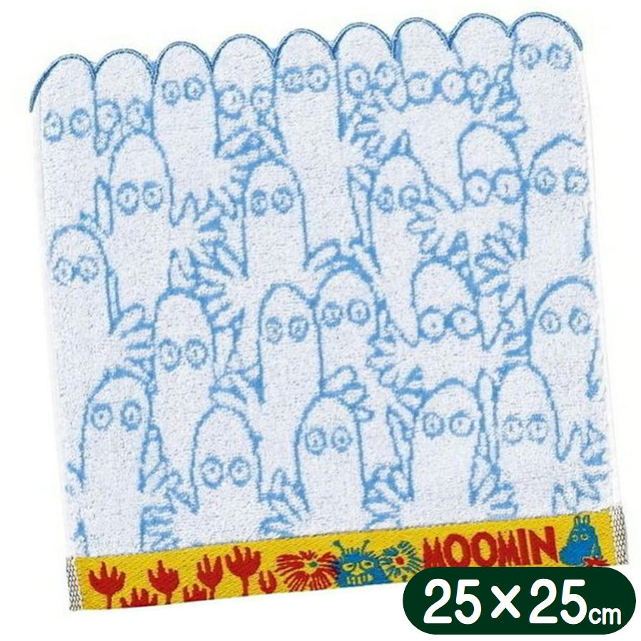 樂天商城 - ムーミン タオルハンカチ ニョロニョロ 日和 丸眞 MOOMIN キャラクター グッズ ミニタオル 25×25cm