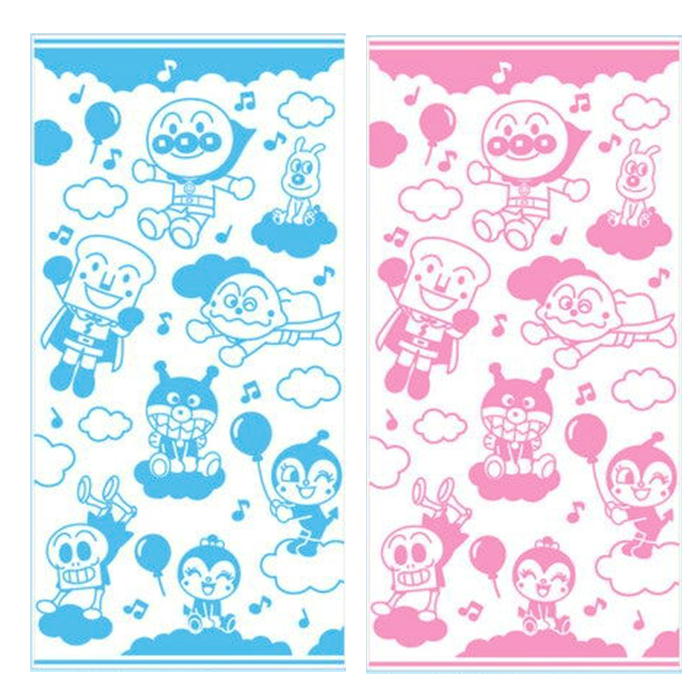 バスタオル アンパンマン キャラクター ジュニア ミニバスタオル 子供 キッズ タオル ナスト― スポーツタオル 無撚糸 ジャガードタオル あんぱんまん