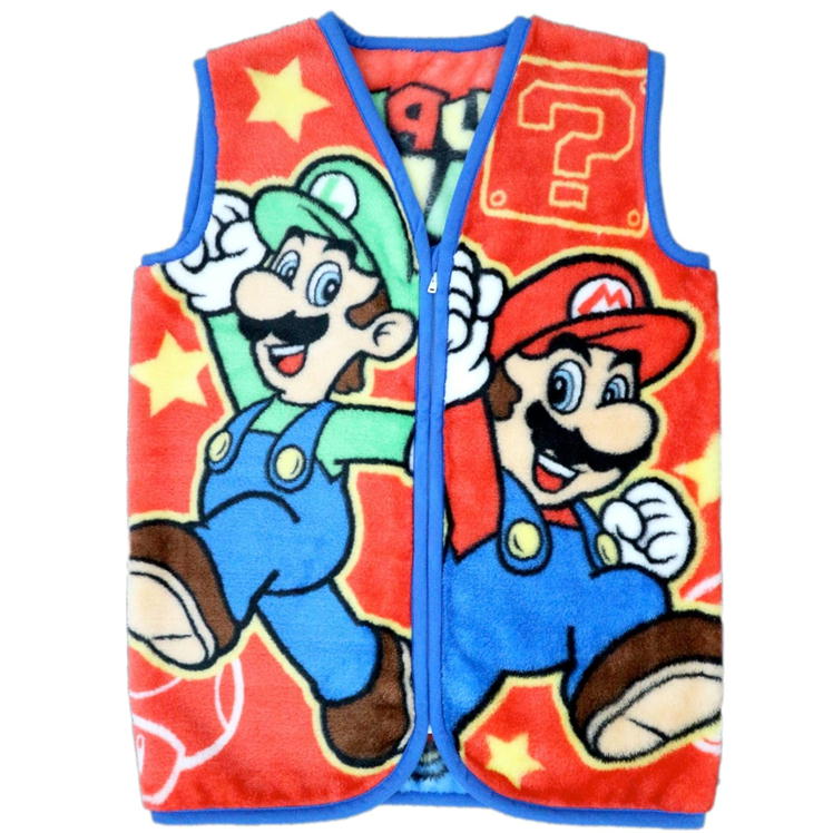 スーパーマリオ スリーパーL ホットスター 丸眞 任天堂 マリオ ゲーム キャラクター 寝具 防寒 あったかグッズ 着る毛布