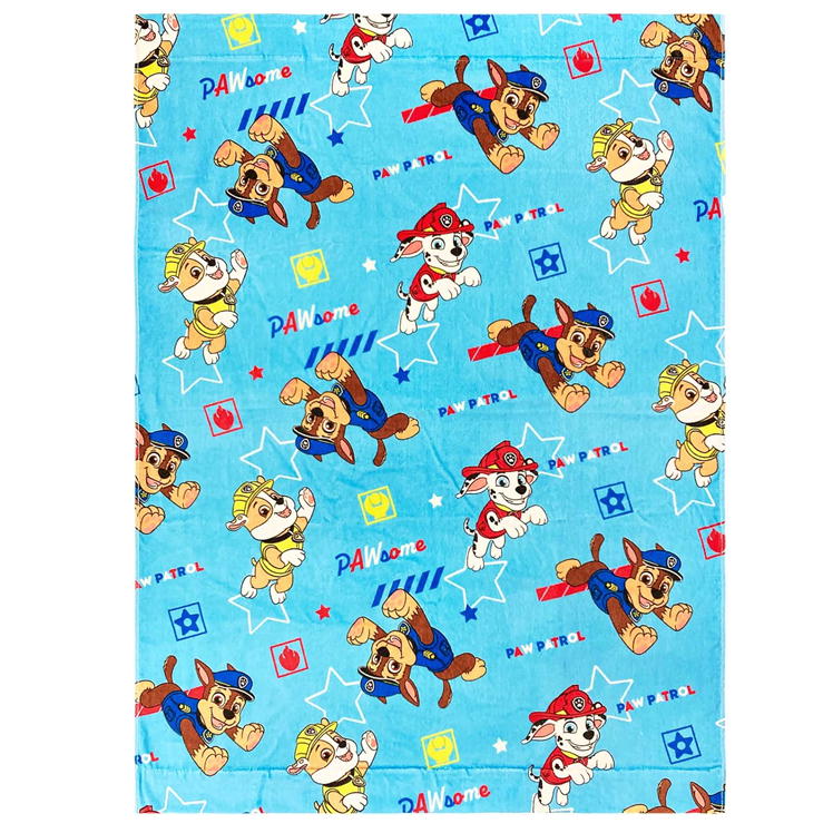 パウパトロール アットプレイ お昼寝ケット パウパト キャラクター タオルケット 85×115cm 林 O4603 KO460300 マルチタオル ブルー [2]