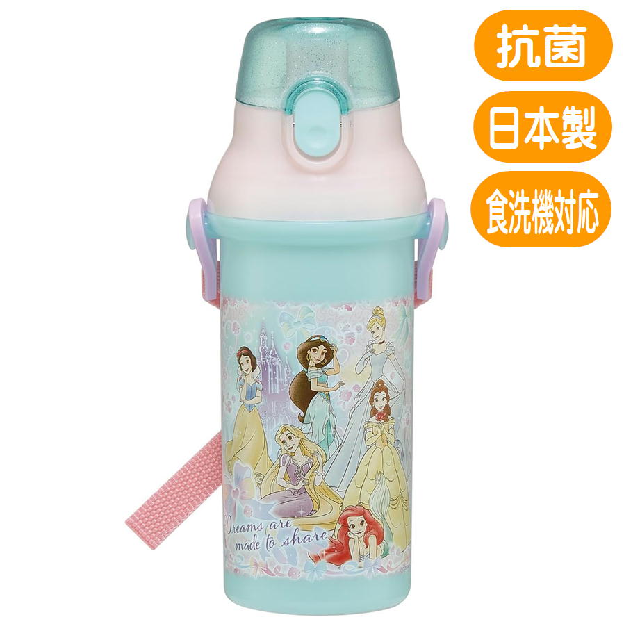 樂天商城 - プリンセス 水筒 PSB5SANAG スケーター 25 直飲み プラワンタッチボトル 抗菌 ディズニー キャラクター 日本製 子供 プラ水筒