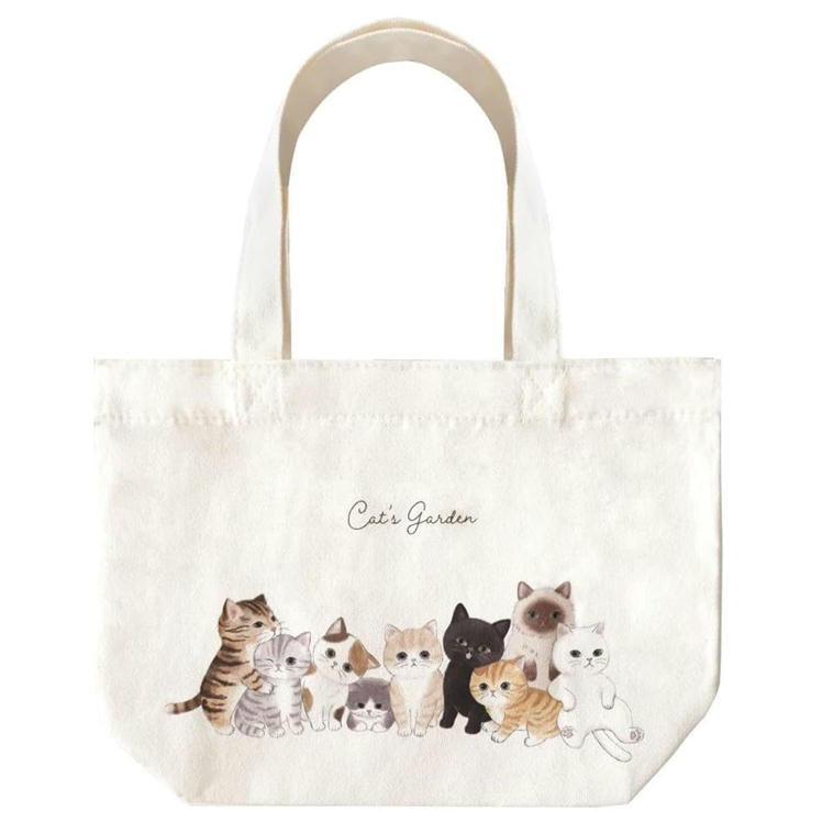 Rakuten - トートバッグ キャッツガーデン KN006 明邦 ねこ ネコ 猫 キャラクター グッズ トートバッグ 帆布 キャンバス生地 かわいい メイホウ MEIHO