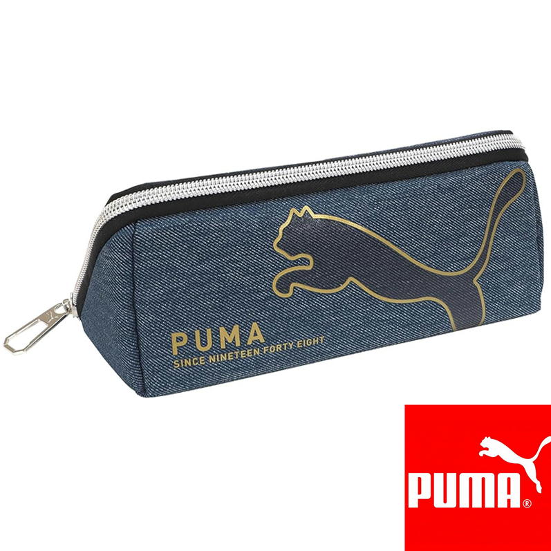 樂天商城 - puma トライトレーペンケース クツワ ペンケース プーマ PM406BL 筆箱 シンプル コンパクト 大容量 学生 ペンポーチ 文房具