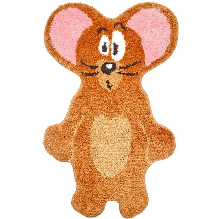 タフトマットトムとジェリー フロアマット 階段トム つぶれたジェリー アクセントマット 玄関マット キャラクター グッズ インテリアマット [3]