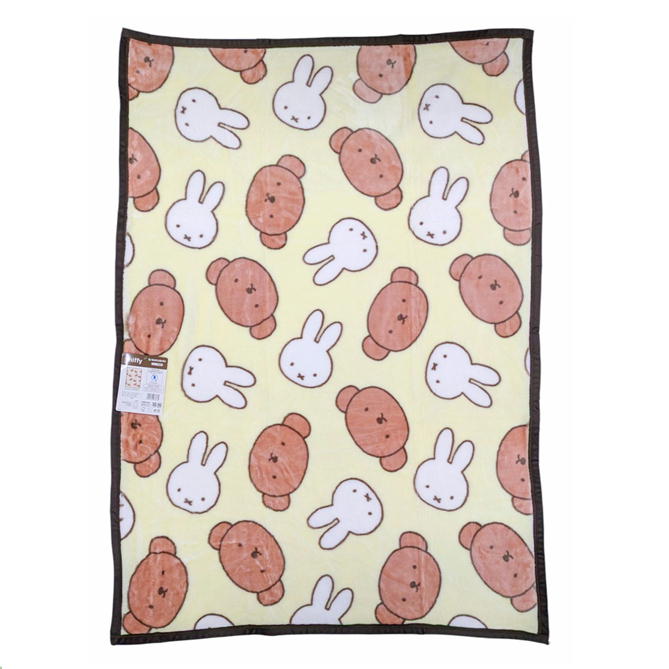 ミッフィー ハーフ毛布 ふたりでぬくぬく ブランケット miffy キャラクター ハーフケット 丸眞 140×100cm かわいい 毛布 ashop03-10003252 ashop03 サンプル画像2