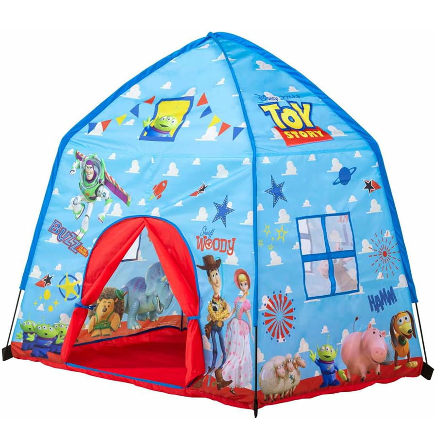 乐天商城 - トイストーリー キッズテント 屋内専用 スケーター TENT1 プレイハウス 室内 子供用 遊び場 秘密基地 ディズニー グッズ キャラクター