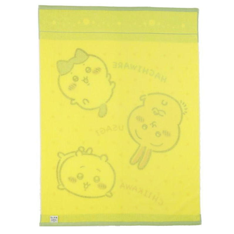 お昼寝ケット ちいかわ アニメちいかわドット タオルケット 丸眞 ハチワレ 子供用 85×115cm キャラクター グッズ 制菌加工 ブランケット [3]