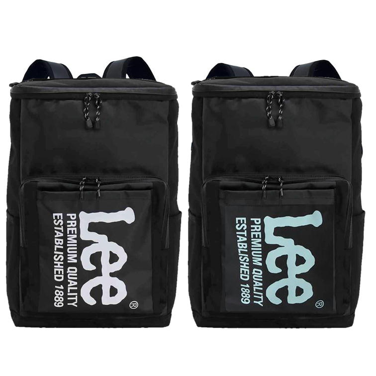 Lee リュック ボックス リー バックパック リュックサック ロゴ スクエア BOX リュック 0421138 ブランド デイパック アウトドア 通学 通勤