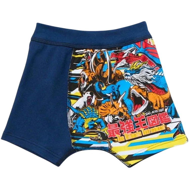 最強王図鑑 ボクサーパンツ 男児カラーパンツ 2枚組 恐竜 動物 キャラクター ボクサーブリーフ 男の子 インナー 35402 バンダイ 2