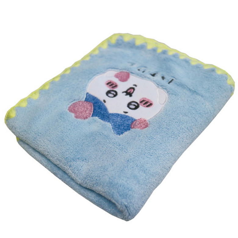ちいかわ ミニタオル キャラクター タオルハンカチ マイクロファイバー アップリケ シンプル ちいかわ ハチワレ うさぎ 抗菌 防臭 丸眞