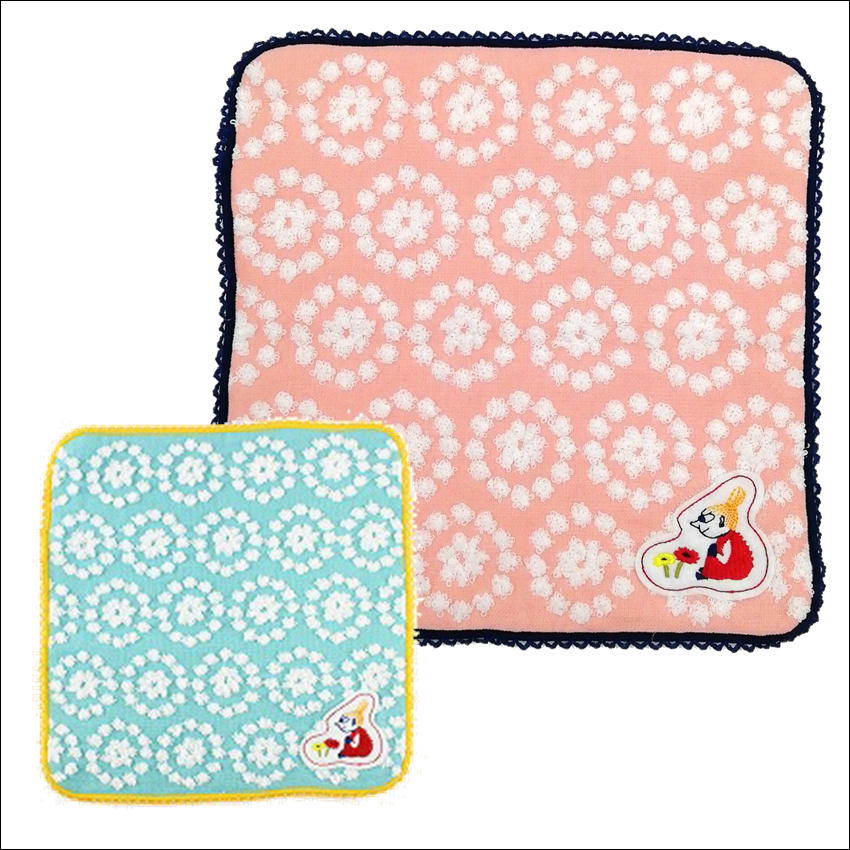 Towels, Handkerchieves - ムーミン タオルハンカチ サークルフラワー キャラクター ミニタオル リトルミイ 北欧 タオル美術館 25×25cm ガーゼ タオル