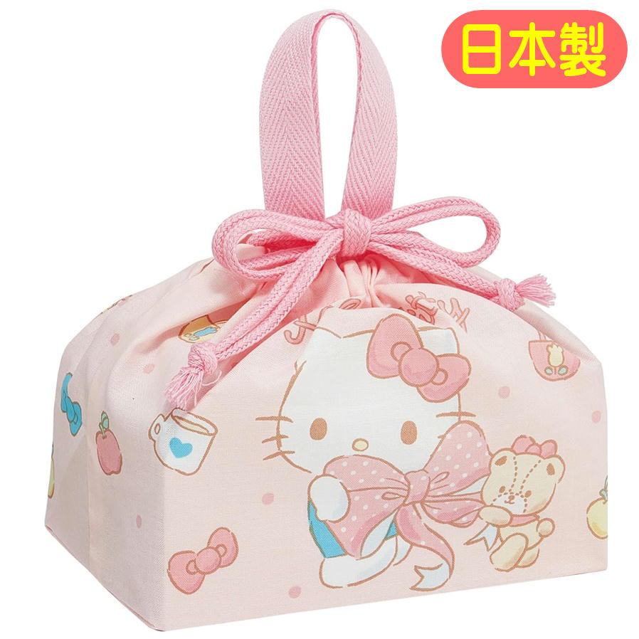 樂天商城 - スケーター ランチ巾着 ハローキティ ビッグリボン KB7 日本製 サンリオ キャラクター お弁当袋 巾着 巾着袋 ランチ袋 入園 入学 通園グッズ