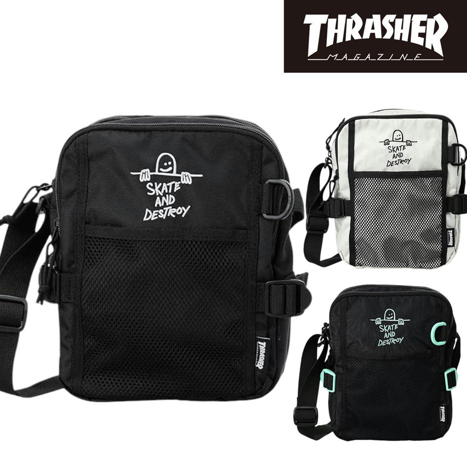 Rakuten - スラッシャー ミニショルダーバッグ 縦型 THR-300 ボディバッグ 斜め掛け THRASHER ブランド バッグ ユニセックス 撥水加工
