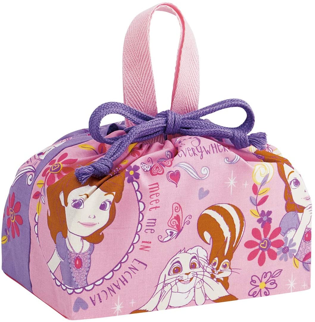 樂天商城 - ソフィア20ランチ巾着 KB7 スケーター 日本製ディズニープリンセスキャラクターお弁当袋 巾着 巾着袋 子供 4973307479366