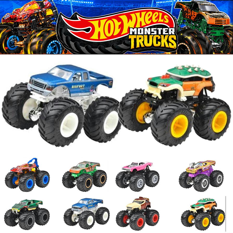 乐天商城 - マテル ホットウィール モンスタートラック 2パック MATTEL HOT WHEELS ミニカー 車 おもちゃ 玩具 ダイキャストカー 男の子