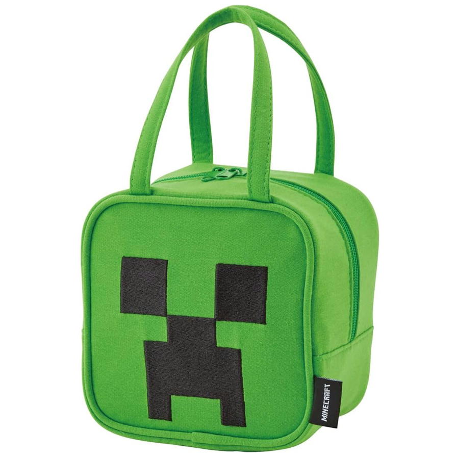 Rakuten - マインクラフト ダイカットバッグ クリーパー スケーター KNBD1 スウェット素材 マイクラ ミニバッグ ランチバッグ トートバッグ かばん グッズ