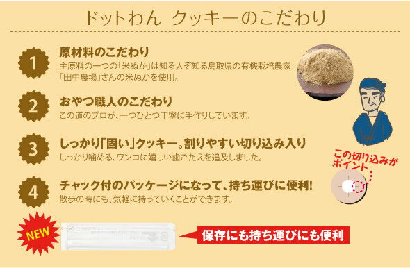 ドットわんクッキー リンゴ 65g 犬 手作り食【】イヌドッグフード 低カロリー 無添加