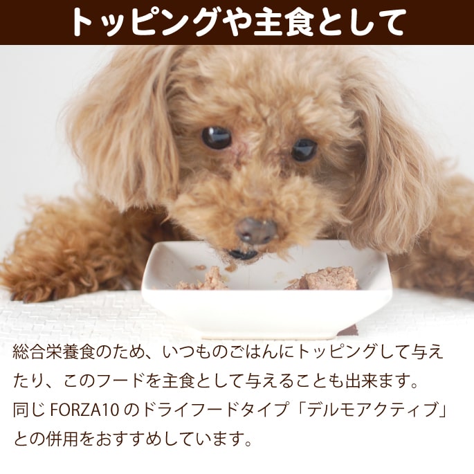 【P2＆クーポン配布中】FORZA10療法食｜犬用 アクティウェット デルモ サーモン＆地中海の白身魚（皮膚被毛） 100g　パテタイプ(フォルツァディエチ) 総合栄養食