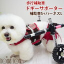 【割引クーポン配布中】歩行補助車 ドギーサポーター 補助車Sサイズ+ハーネスLサイズセット 犬用 車椅子 前足 後ろ足 レンタル 介護用 車いす 小型犬 胴輪 ...