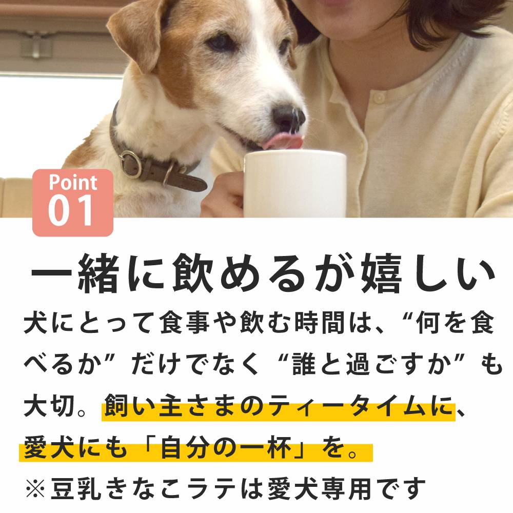 夏はアイスラテ！犬用 豆乳きなこラテ 130ml 3本 / 6本 冷凍 無添加 水分補給 ヤギミルク 甘酒 シニア犬 やすらぎの豆乳きなこラテ ドリンク 飲料 低脂肪 おやつ【冷凍便】 ashu-10010595 帝塚山ハウンドカム 楽天市場店 サンプル画像3