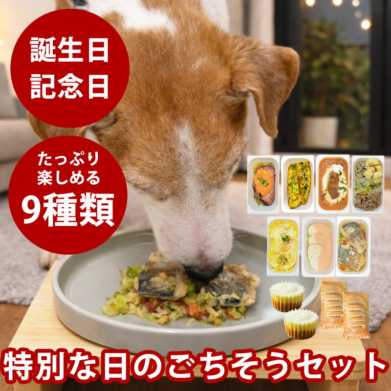 樂天商城 - ごちそうごはんセレクション【ハウンドカム食堂】【冷凍便】誕生日 記念日 水分補給 手作りご飯 ウェットフード フレッシュドッグフード 冷凍 おやつ スイーツ クリスマス 人気 ごはん ご褒美 美味しい 食いつき よく食べる トッピング ふりかけ