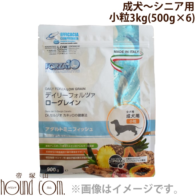 FORZA10｜デイリーフォルツァ ローグレイン ミニフィッシュ 3kg(500g×6袋) 超小粒( ...