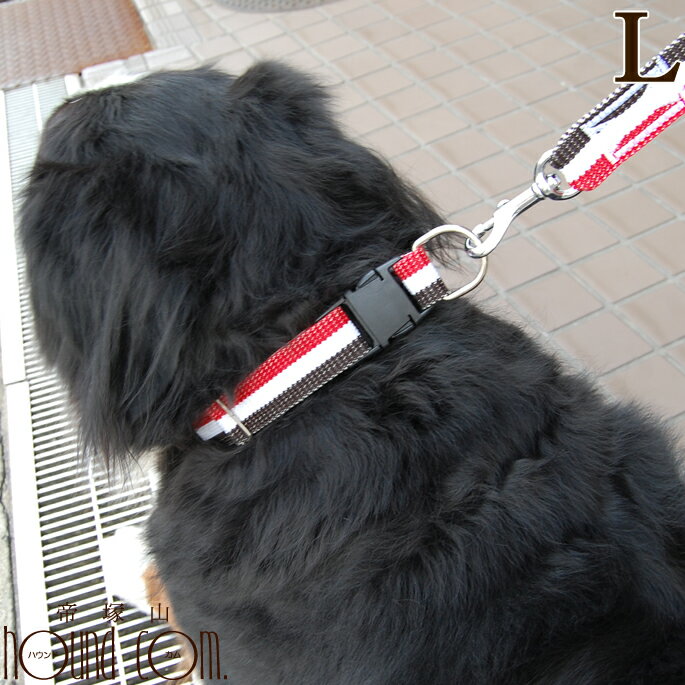 犬 首輪 大型犬 ASHU トリコロールカラーL【リードは別売り】 シェパード ブルドッグ幅広3cm 犬用首輪 お散歩 可愛い 犬のグッズ ペット用品 犬の首輪 愛犬 犬用品 かわいい おしゃれ 楽天市場店 ペット用