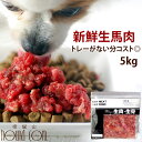 【スーパーセールポイント2倍】犬 馬肉 生馬肉 粗挽き 5kg 酵素 プロバイオティクス オメガ3補給 生肉 生食 として 中型犬 大型犬 犬用馬肉 馬肉ミンチ ペット用馬肉 離乳食 フード 犬用生肉 肉 キャットフード 猫　高齢犬 シニア