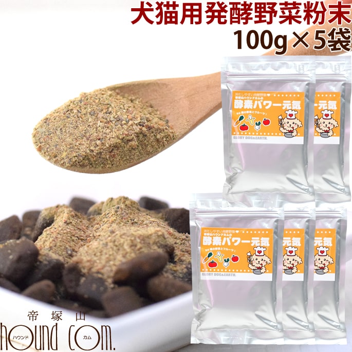 犬 酵素 酵素パワー元気 100g 5袋セッ