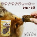 【ポイント5倍】犬 おやつ 無添加 国産 ジャーキー 牛サクサクジャーキー 50g×5袋セット 安心・無添加おやつ 国産 ペットおやつ オヤツ ご褒美 トリーツ...