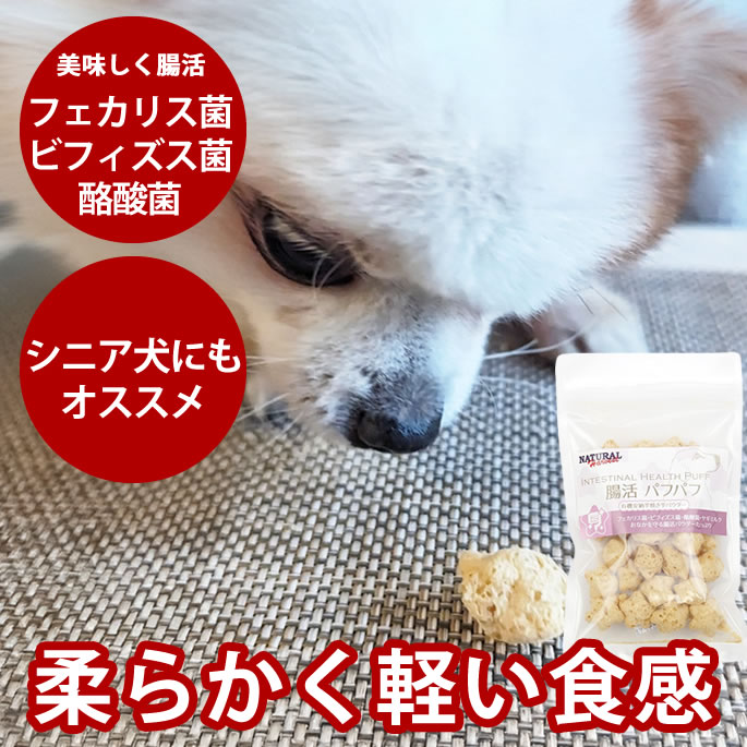 愛犬用 おやつ ナチュラルハーベスト 腸活パフパフ 犬用おやつ 低リン 低脂肪 腎ケア 膵ケア フェカリ..
