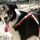 犬 ハーネス ASHU トリコロール Mサイズ 【リードは別売り】 中型犬柴犬 胴輪 ナイロン 首輪 レッド ブラウン 可愛い ブランド ベルト ドッグ ペット...