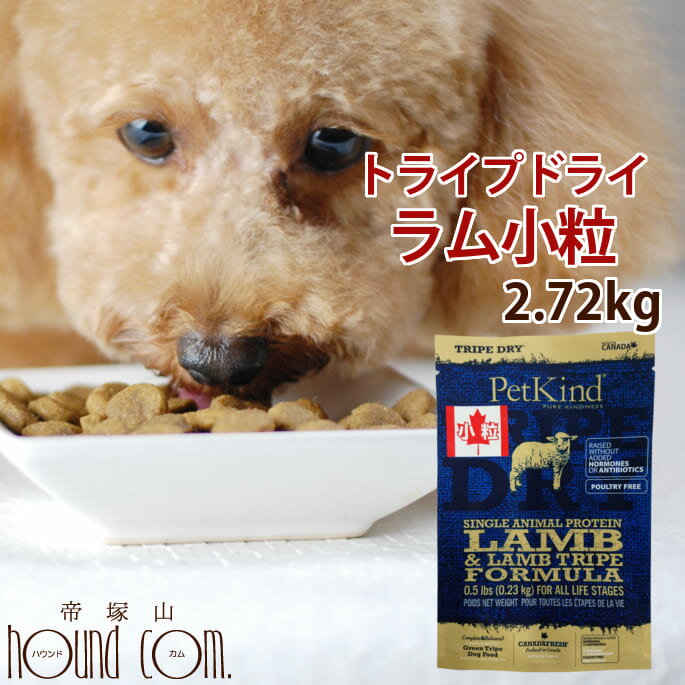 【送料無料】トライプドライ ドッグフード SAPラム小粒 2.72kg 穀物不使用 穀物フリー 小粒 わんこ 犬用品 ドライフード グレインフリー ごはん ワンコ　帝塚山ハウンドカム