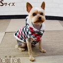 【割引クーポン配布中】Cinofilo 千鳥柄ボアパーカー ブラック Sサイズ 犬用 ウェア 秋冬 服 帝塚山ハウンドカム