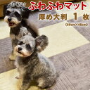 【割引クーポン配布中】fo-00050 ふわふわ タイルカーペット ピタプラス 60×45cm ★1枚 フローリング マット 犬