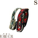 愛犬 首輪 ASHU トラッド カラーSサイズ首輪 【リードは別売り】 小型犬子犬 チェック柄 赤 レッド グリーン 小型犬チェック柄 レッド緑 ペット 犬の首...