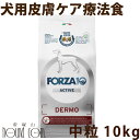 【お取り寄せ】犬 FORZA10 療法食|犬用 デルモアクティブ(皮膚ケア) 10kg(ミディアム 中粒)フォルツァ10 皮膚被毛ケア療法食 食事療法食 フォルツァディエチ 犬用 無添加 ドックフード ドッグフード ドライフード 犬のごはん 犬 成犬 総合栄養食
