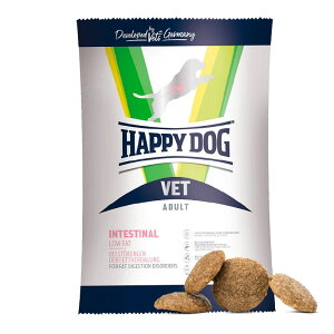 【割引クーポン配布中】ハッピードッグ療法食|愛犬用 VETインテスティナルローファット(消化ケア/低脂肪) 80g / 1kg / 4kg 膵炎・高脂血症・蛋白漏出性腸症・胆道系疾患・リンパ拡張症 ドライフード